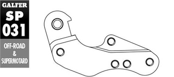 Adapter tarczy hamulcowej 260mm yamaha wr/yz 125 `01-07 yzf 250/426/450 '01-07 wrf 250/426/450 00-15